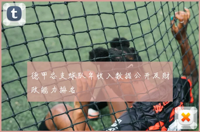 德甲各支球队年收入数据公开及财政能力排名